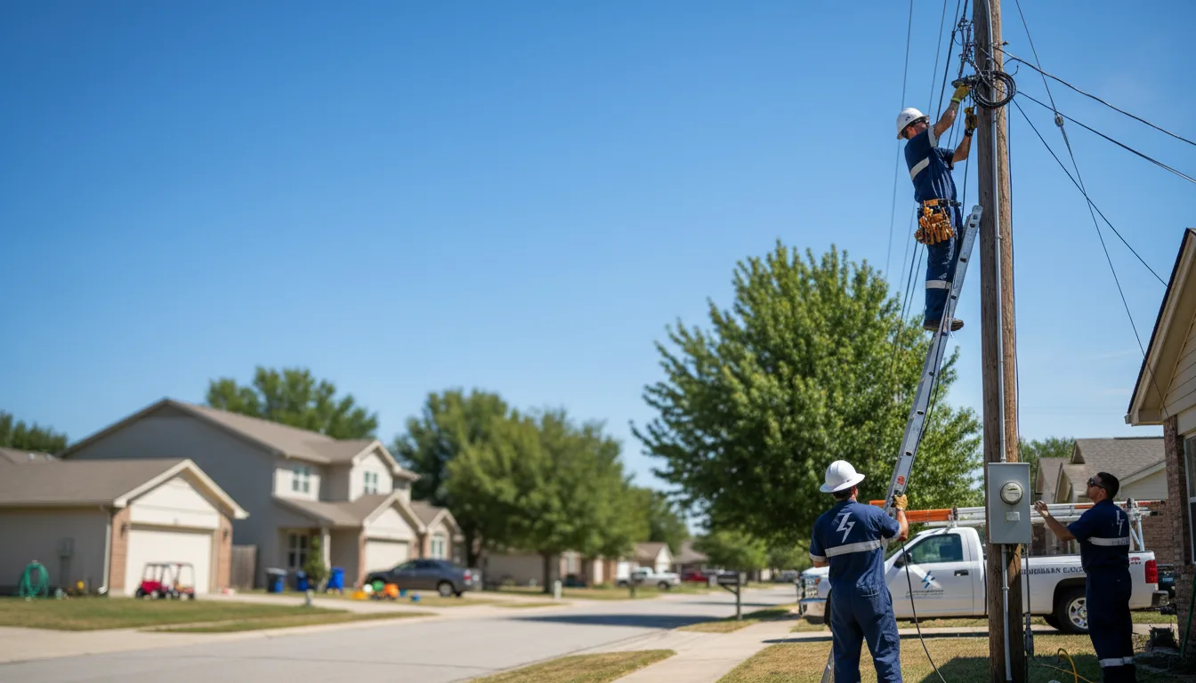 Residential electrician providing installation services in Geronimo, OK